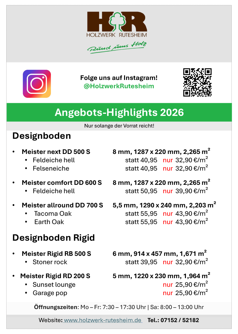 Angebote für Designboden und Vinylboden bi Holzwerk Rutesheim