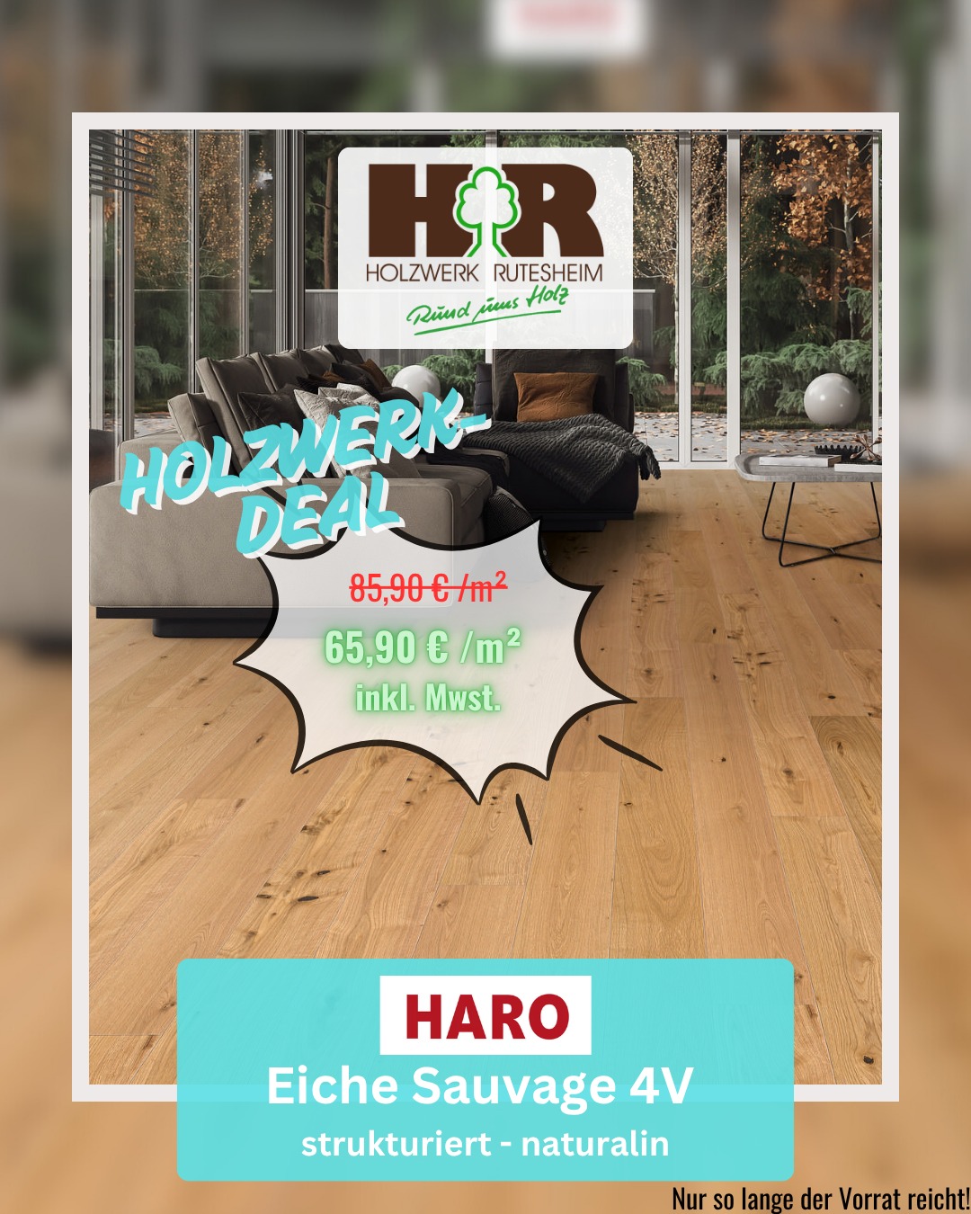 HARO Parkettaktion zur Eiche Sauvage 4V