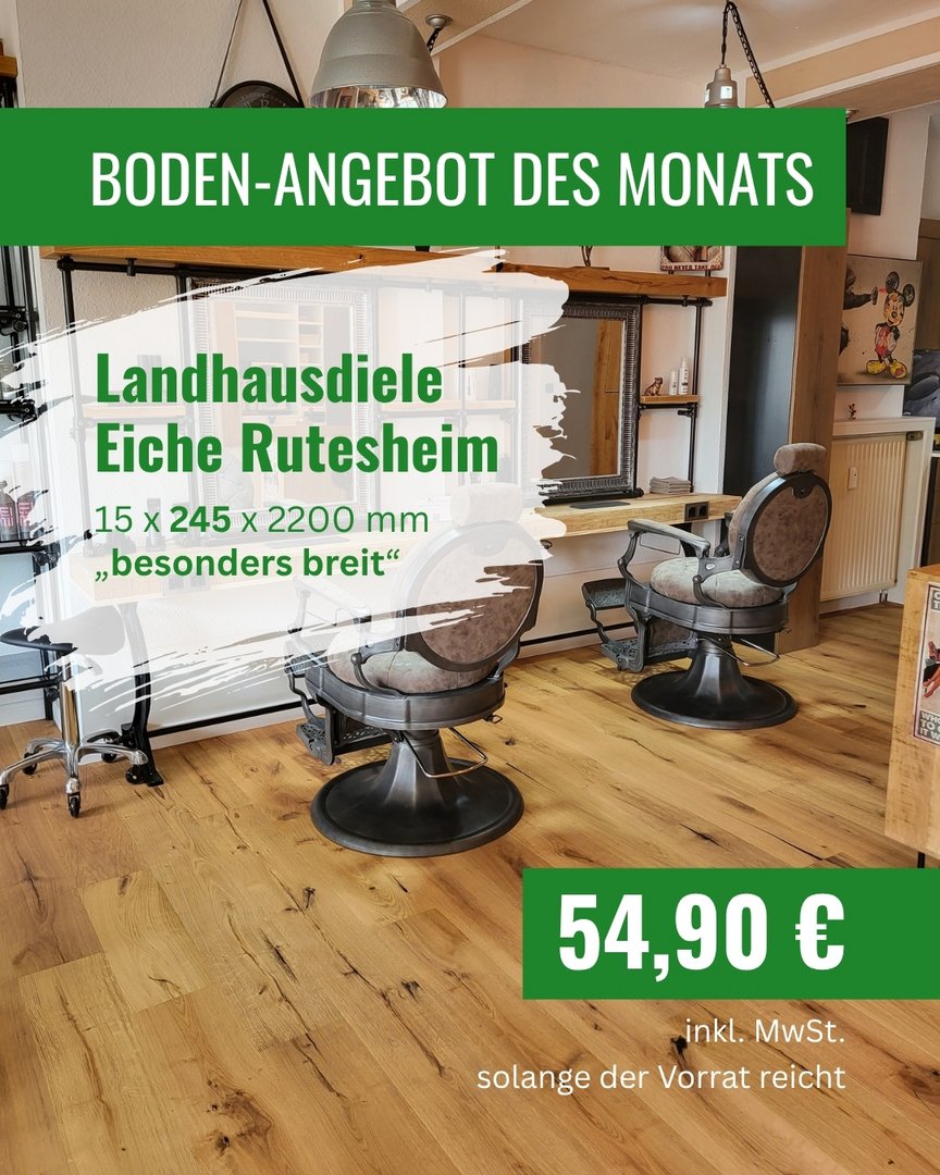 Angebot des Monats Plakat Holzwerk Rutesheim